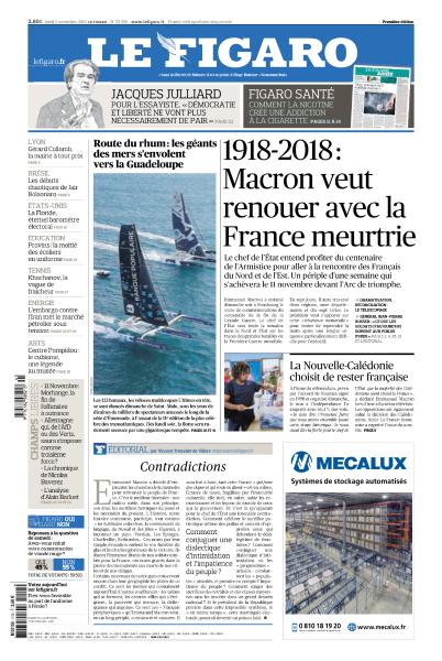 Le Figaro Du Lundi 5 Novembre 2018