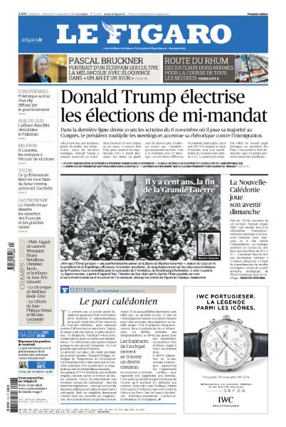 Le Figaro Du Samedi 03 & Dimanche 04 Novembre 2018