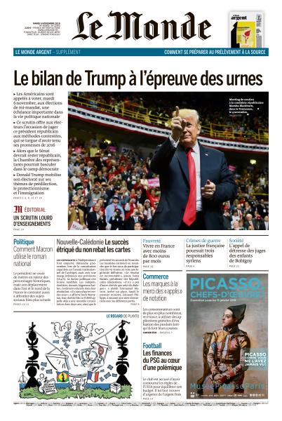  Le Monde Du Mardi 6 Novembre 2018