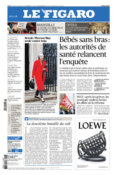 Le Figaro & Supplément Du Vendredi 16 Novembre 2018