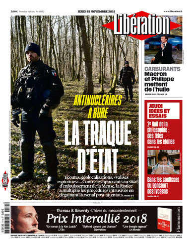  Libération Du Jeudi 15 Novembre 2018