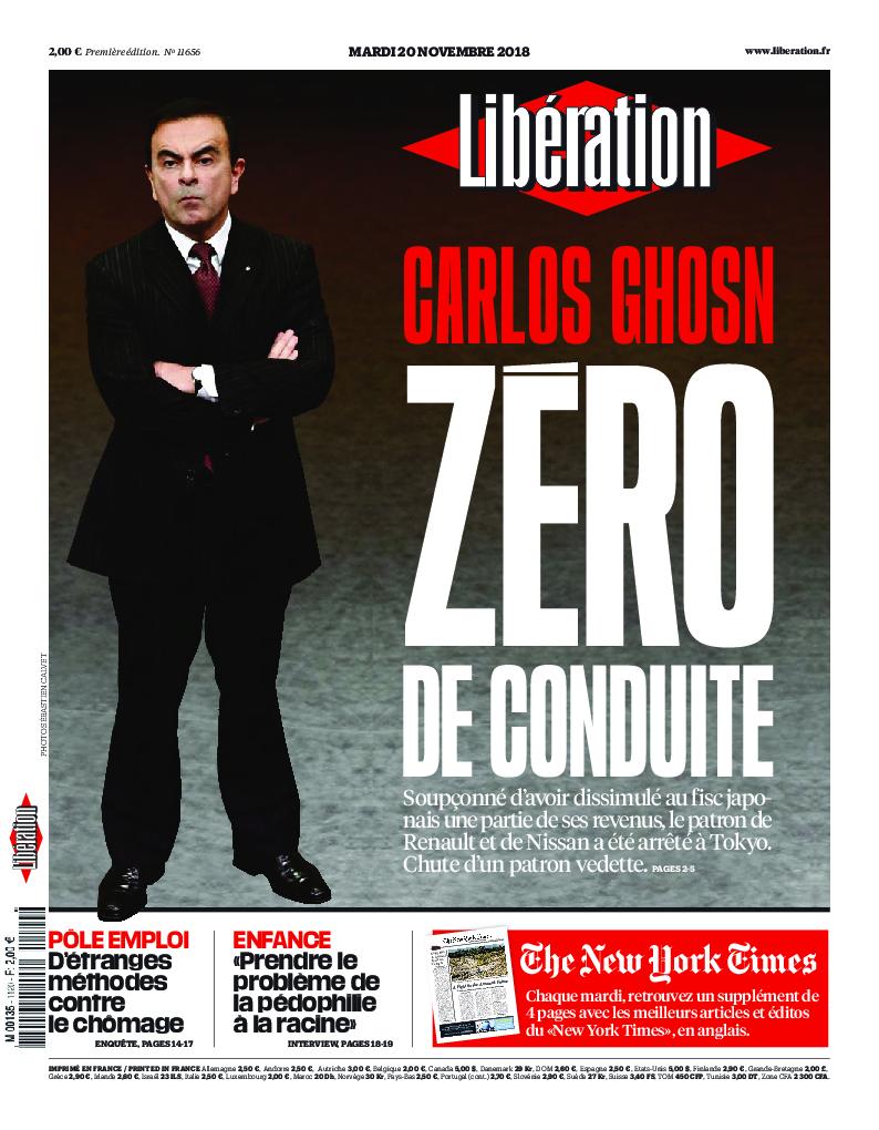 Libération Du Mardi 20 Novembre 2018