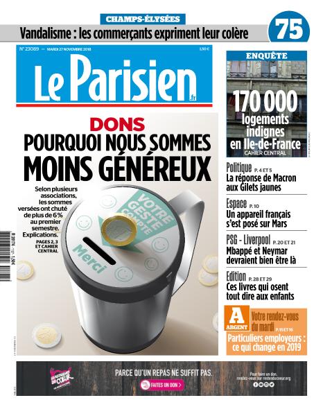 Le Parisien Du Mardi 27 Novembre 2018