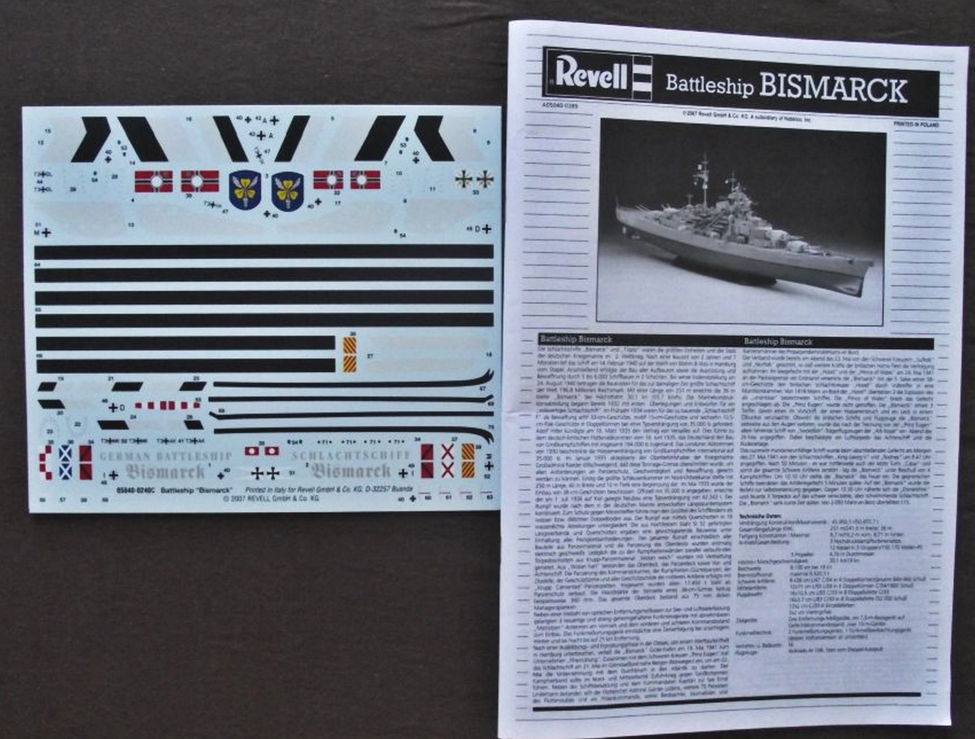 Bismarck Revell 1/350 F43k