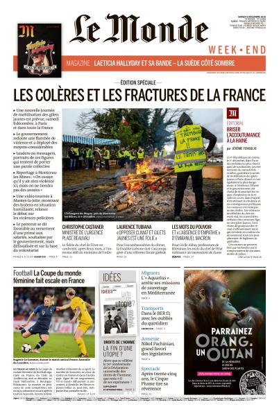  Le Monde WeekEnd & Le Monde Mag Du Samedi 8 Décembre 2018