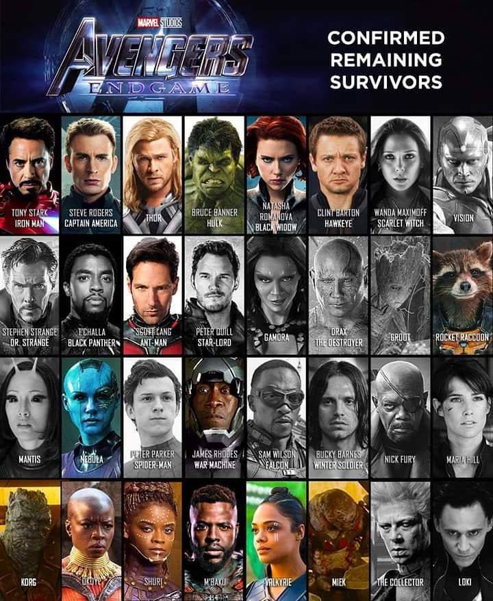 Avengers : EndGame 24 Avril 2019 Xfga