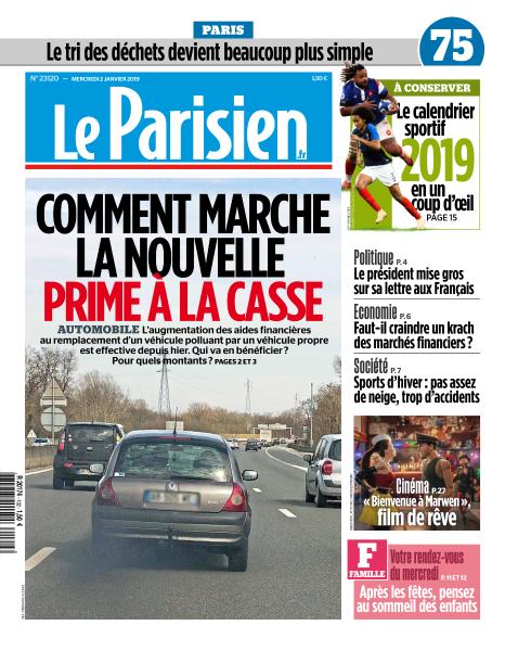 Le Parisien Du Mercredi 2 Janvier 2019