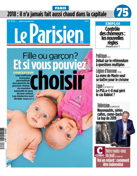  Le Parisien Du Jeudi 3 Janvier 2019