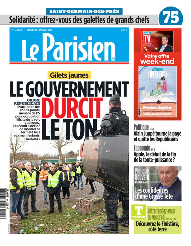  Le Parisien Du Vendredi 4 Janvier 2019