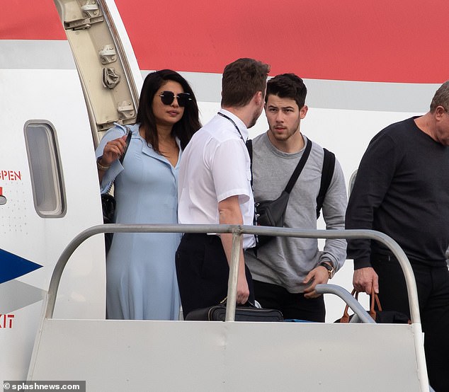 Nick Jonas & Priyanka Chopra - Arrives in the Caribbean