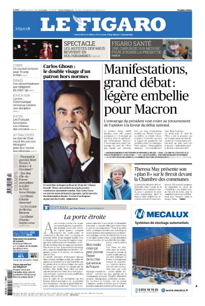 Le Figaro Du Lundi 21 Janvier 2019