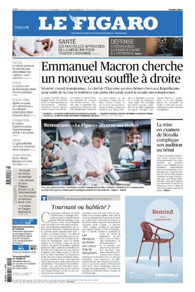 Le Figaro Du Samedi 19 & Dimanche 20 Janvier 2019