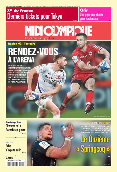  Midi Olympique Rouge Du Lundi 21 Janvier 2019