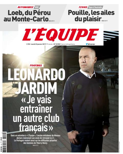 L’Équipe Du Mardi 22 Janvier 2019