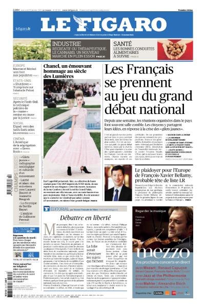 Le Figaro Du Mercredi 23 Janvier 2019