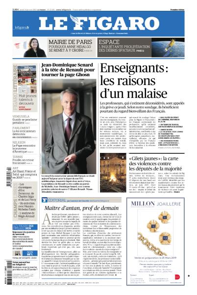 Le Figaro Du Jeudi 24 Janvier 2019