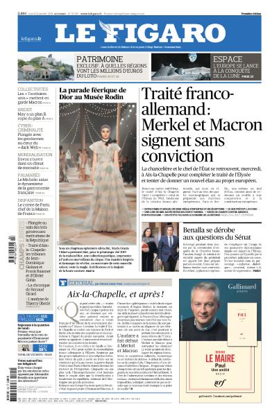 Le Figaro Du Mardi 22 Janvier 2019