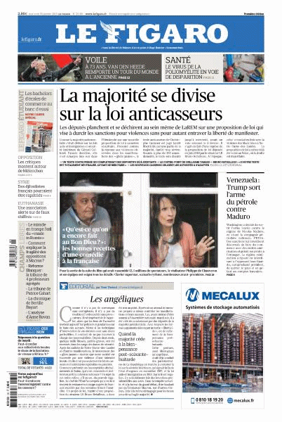  Le Figaro & Le Figaroscope Du Mercredi 30 Janvier 2019   