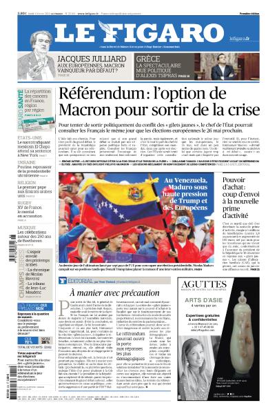 Le Figaro Du Lundi 4 Février 2019