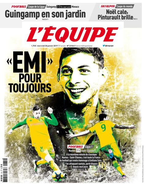  L’Équipe Du Mercredi 30 Janvier 2019  