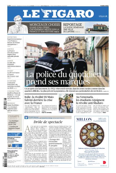 Le Figaro & Supplément Du Samedi 09 & Dimanche 10 Janvier 2019