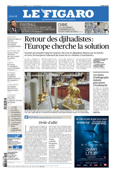  Le Figaro Du Mardi 19 Février 2019
