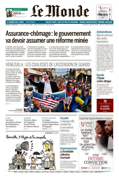 Le Monde Du Vendredi 22 Février 2019