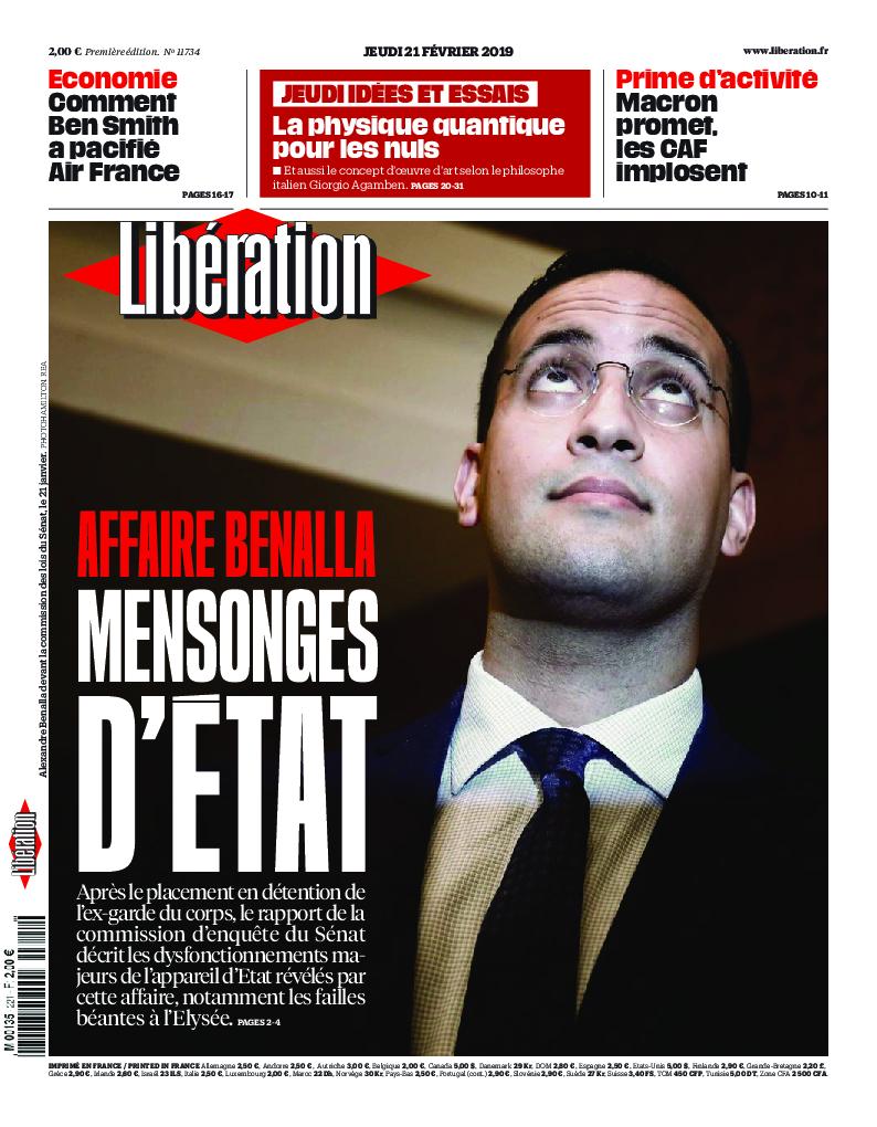  Libération Du Jeudi 21 Fevrier 2019