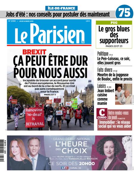  Le Parisien Du Jeudi 14 Mars 2019