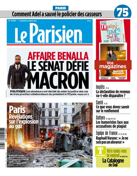 Le Parisien Du Vendredi 22 Mars 2019