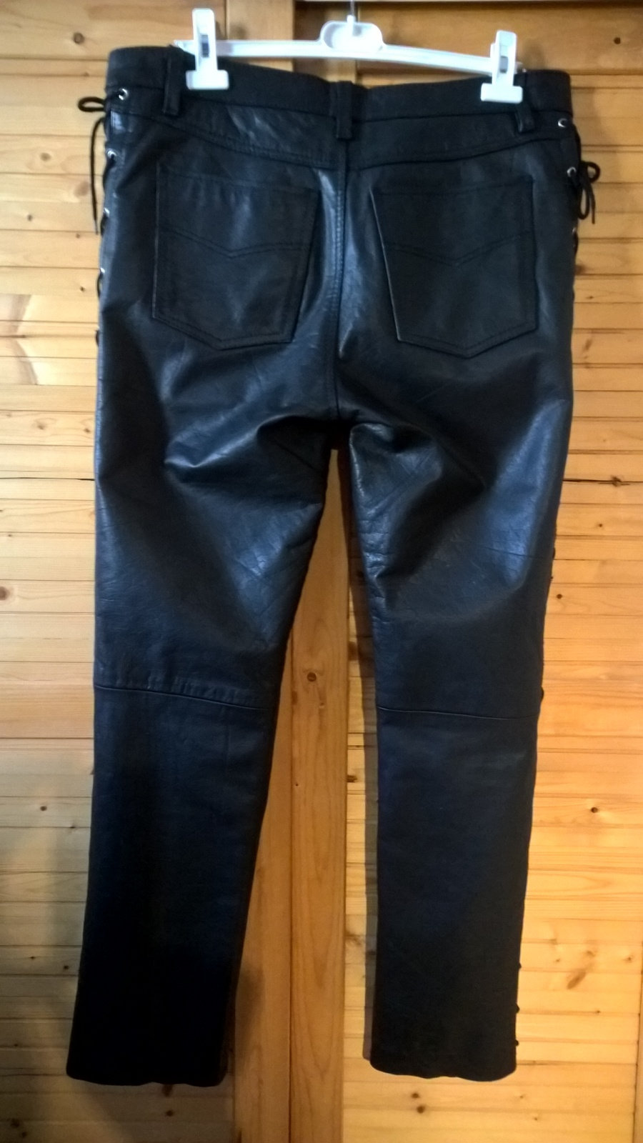 Pantalon cuir noir Ezrl