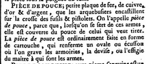 Technique : Pièces de pouce découpée et ajourée ou "massive" au XVIIIs Xocw