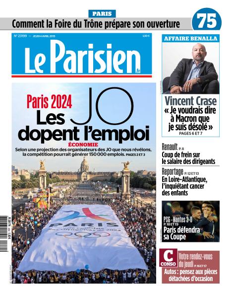  Le Parisien Du Jeudi 4 Avril 2019