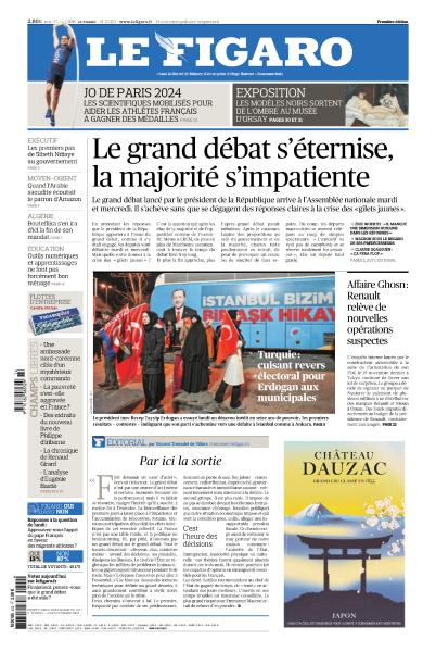 Le Figaro Du Mardi 2 Avril 2019