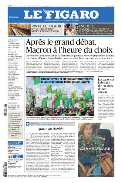  Le Figaro Du Samedi 13 & Dimanche 14 Avril 2019