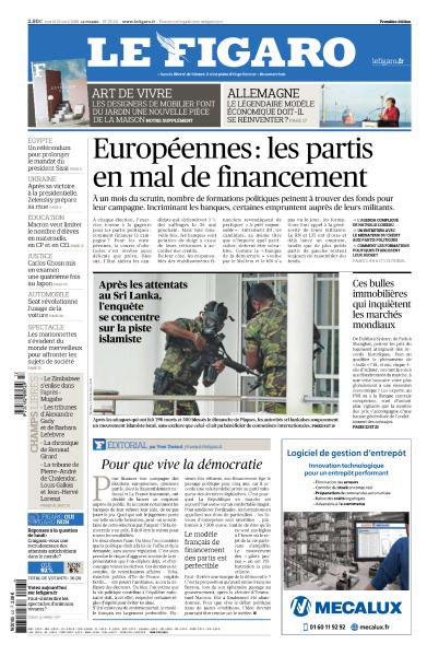  Le Figaro Du Mardi 23 Avril 2019