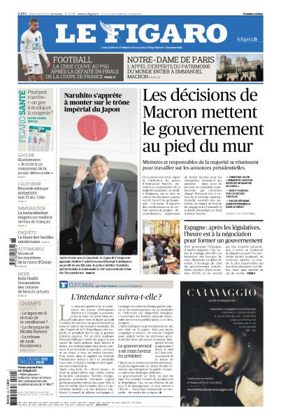  Le Figaro Du Lundi 29 Avril 2019