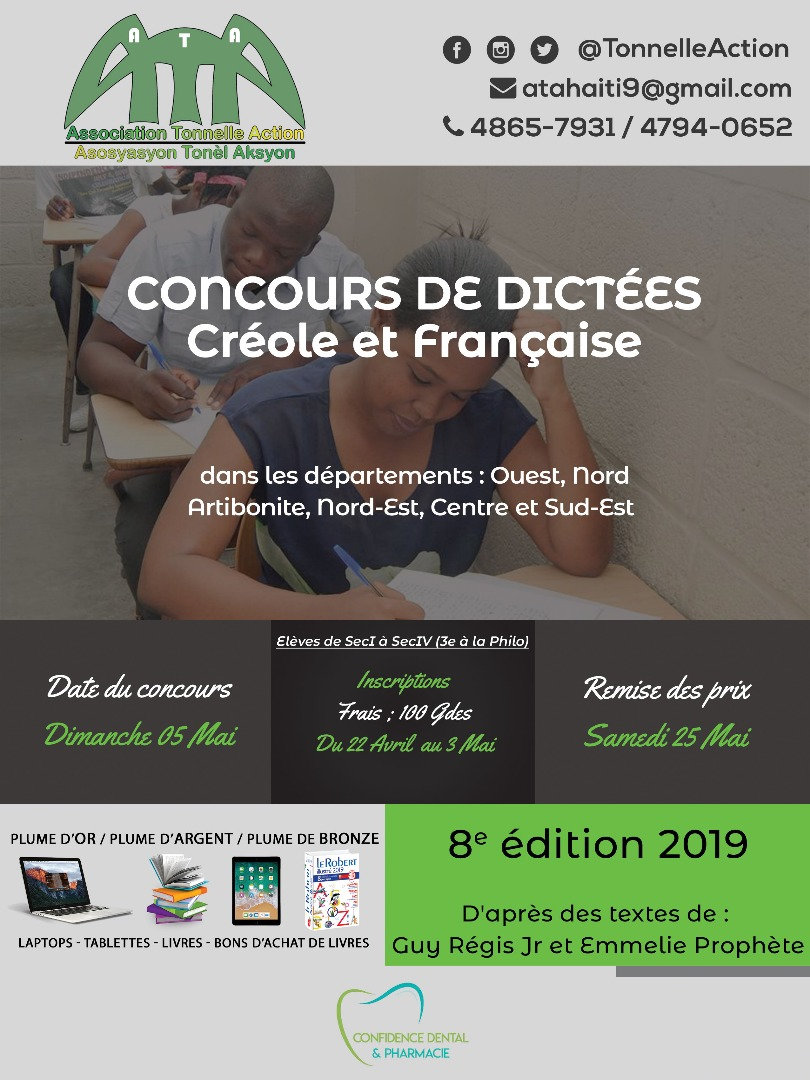 L’Association Tonnelle Action organise un concours de dictées national