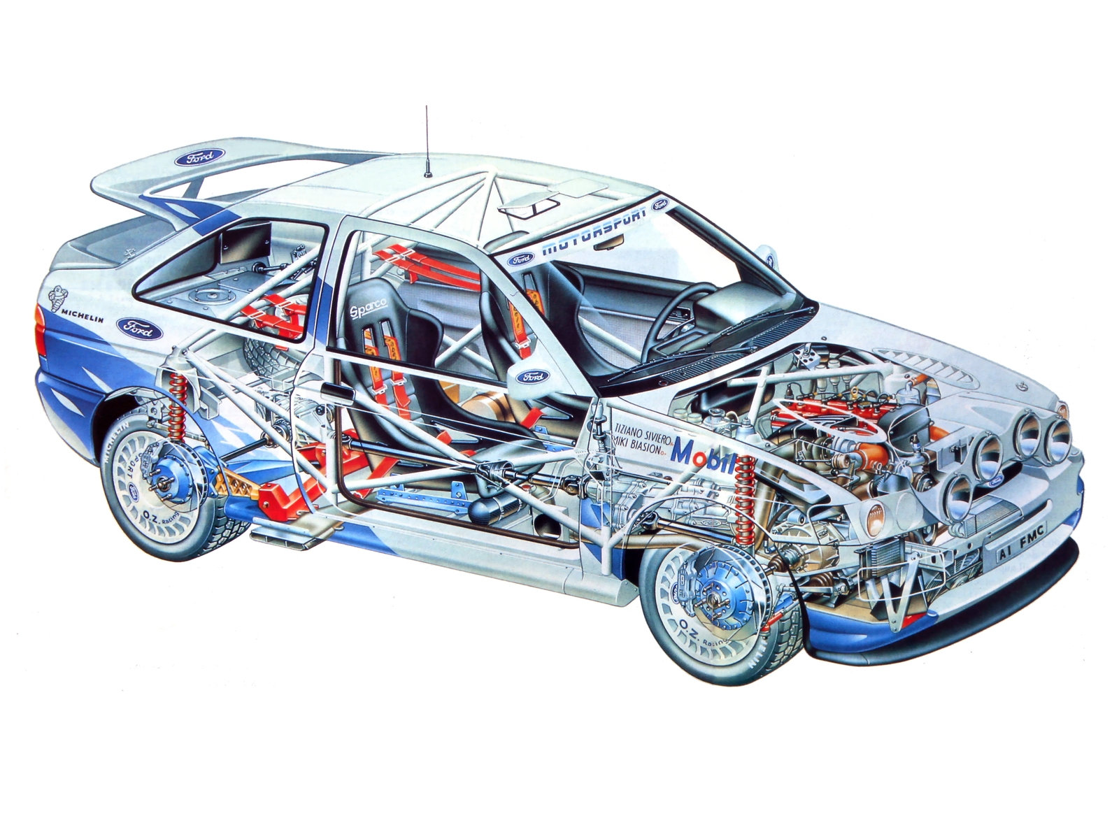 Escort RS COSWORTH 4X4 winner rally de monté carlo 1994   Ns5i