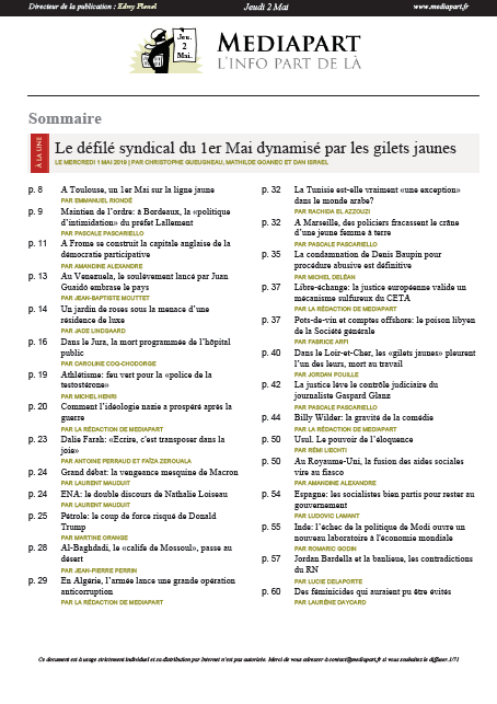  Mediapart Du Jeudi 2 Mai 2019