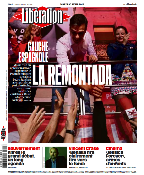  Libération Du Mardi 30 Avril 2019