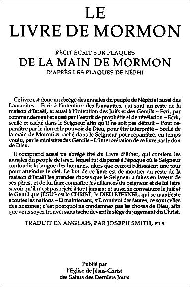 Le livre de Mormon et le Coran Cdkd