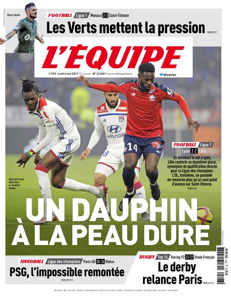  L'Équipe Du Lundi 6 Mai 2019
