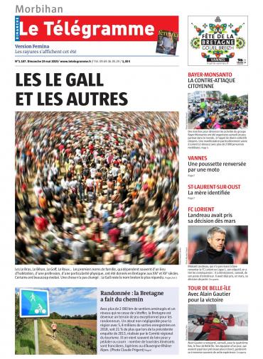 Le Télégramme ( 8 Editions) Du Dimanche 19 Mai 2019