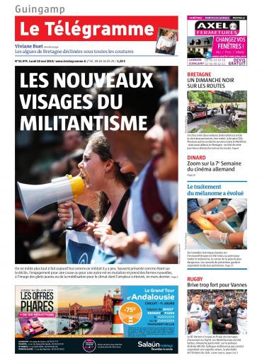 Le Télégramme ( 8 Editions) Du Lundi 20 Mai 2019