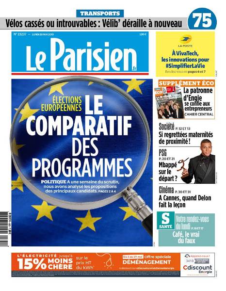 Le Parisien Du Lundi 20 Mai 2019 