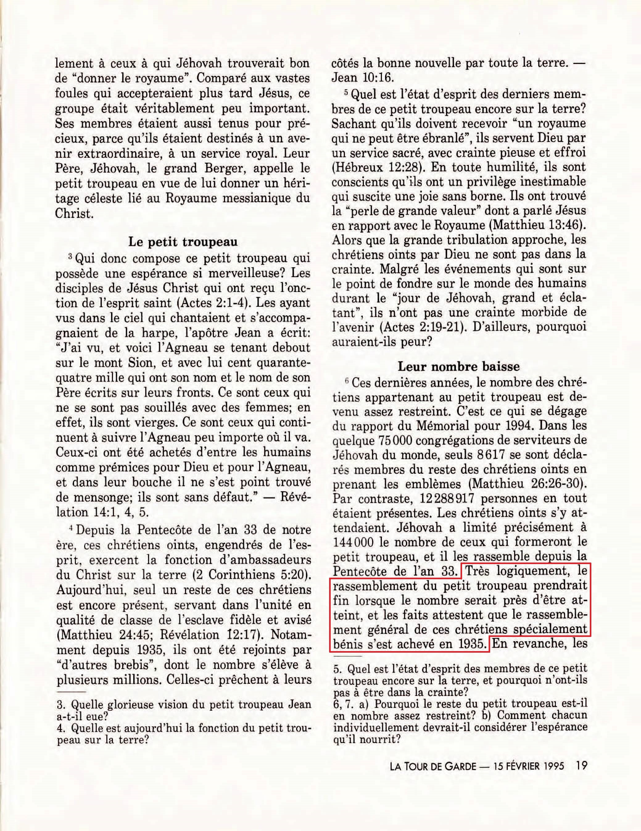 La Fin de l'appel céleste en 1881, quand déjà ? Dpyp