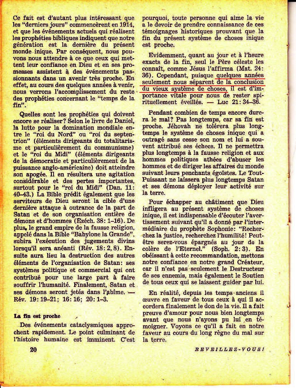 La Watchtower nie avoir annoncé la fin du monde en 1975 - Page 2 Kgrv