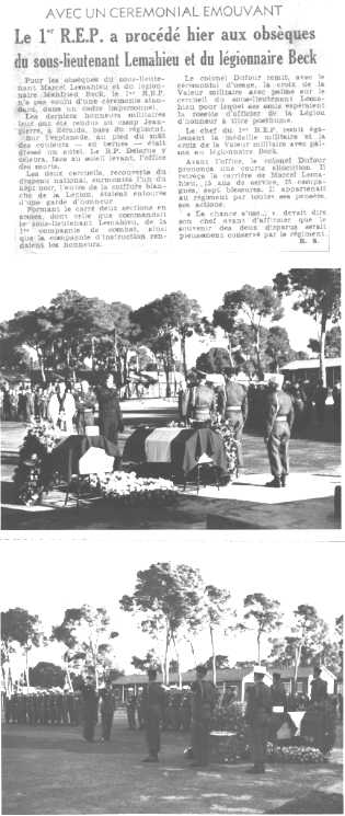 LEMAHIEU S/LNT 1er REP mort au combat le le 26-12-1959 à MARAGNA Douar Malou Kabylie en Algérie française 6w8y
