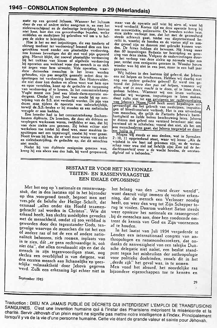  La transfusion est une bonne chose, NON, La transfusion est une violation de la loi divine qui amène la perte de la vie éternelle. - Page 2 861r